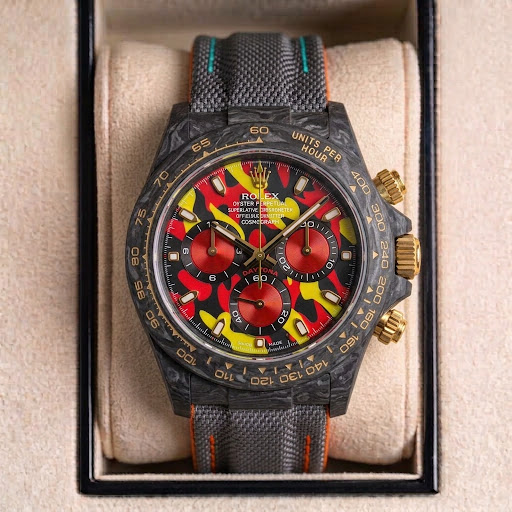 Rolex Daytona Pop Art Noir — Textile noir