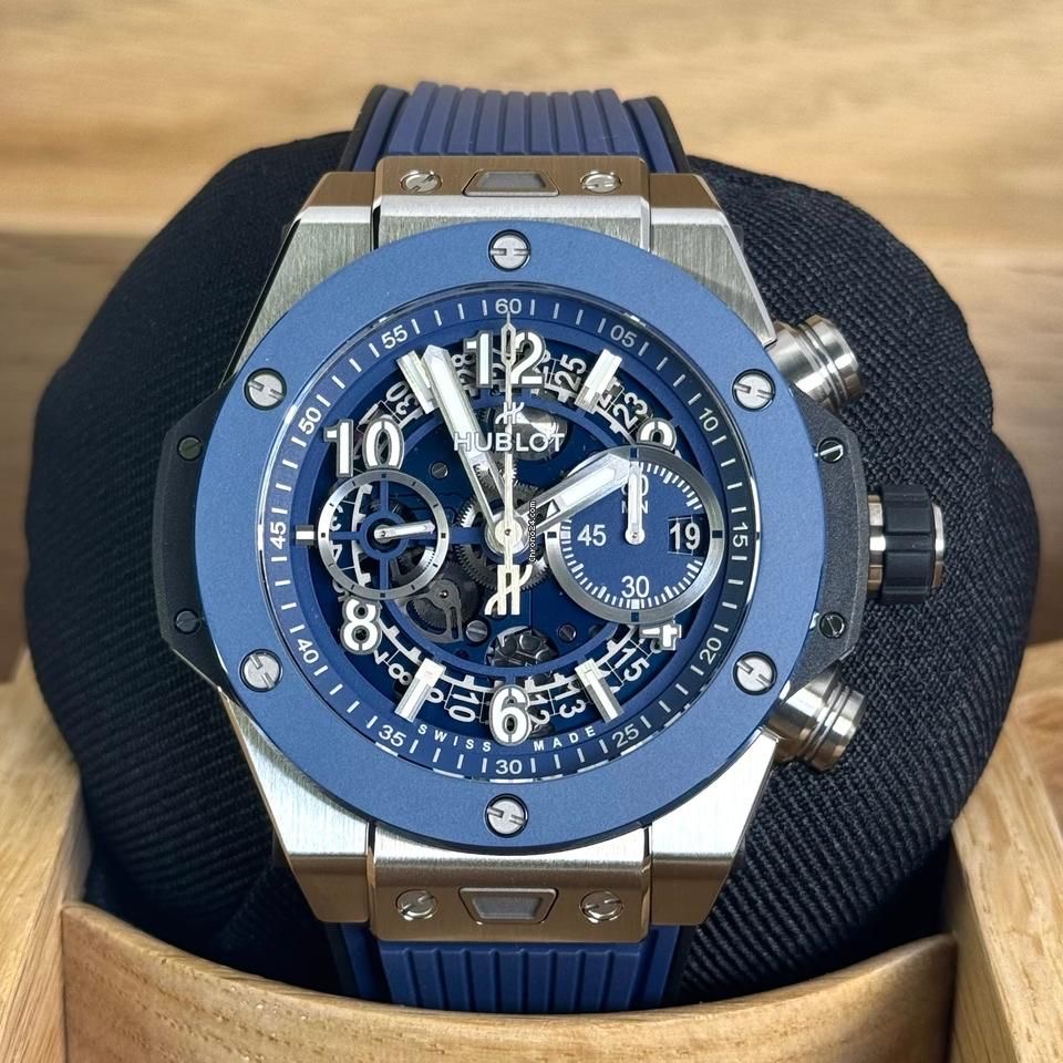 hublot Skeleton Royal Blue — Silicone haute densité bleu